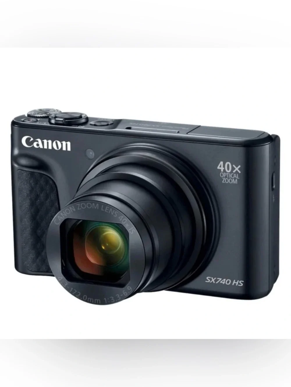 Canon PowerShot SX740 HS Digital Camera - Black